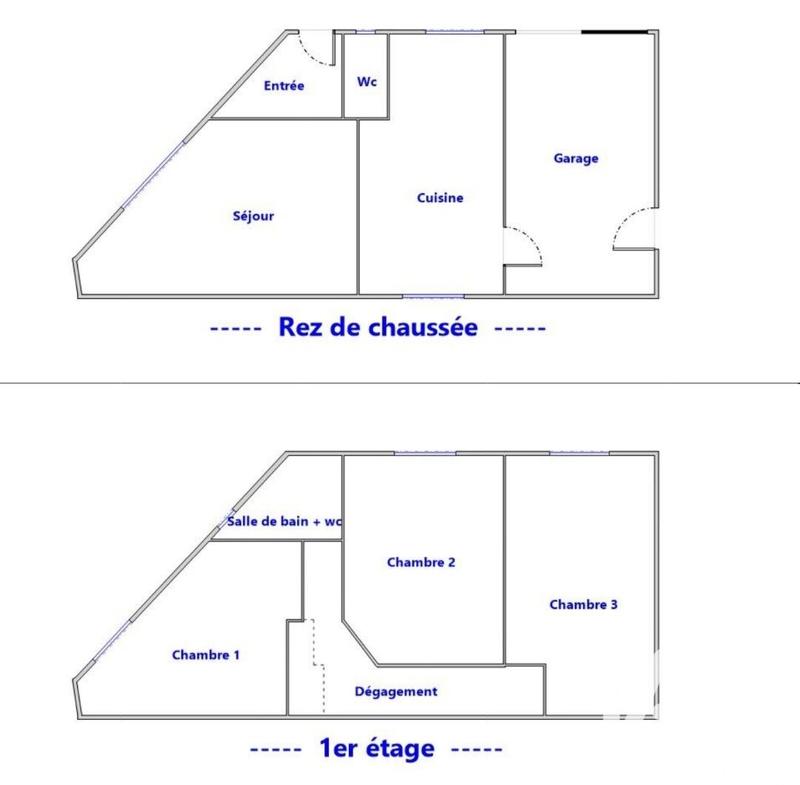 Maison de ville - 81 m² - 4 pièces