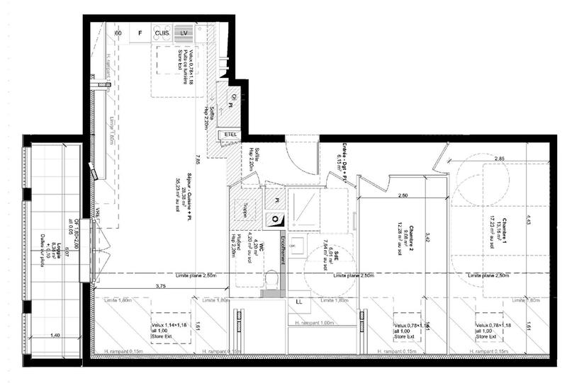 Appartement - 67 m² - 3 pièces