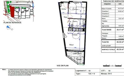 Appartement - 41 m² - 2 pièces