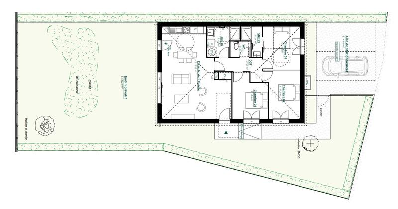 Maison - 92 m² - 4 pièces