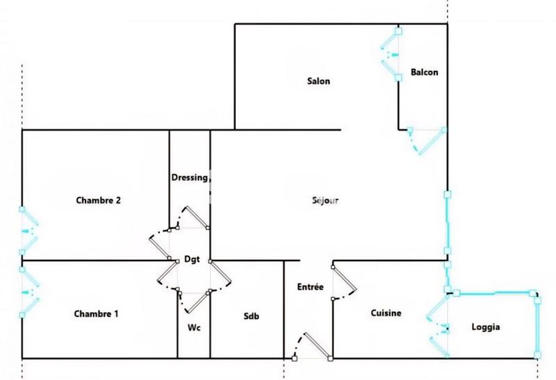 Appartement - 68 m² - 3 pièces