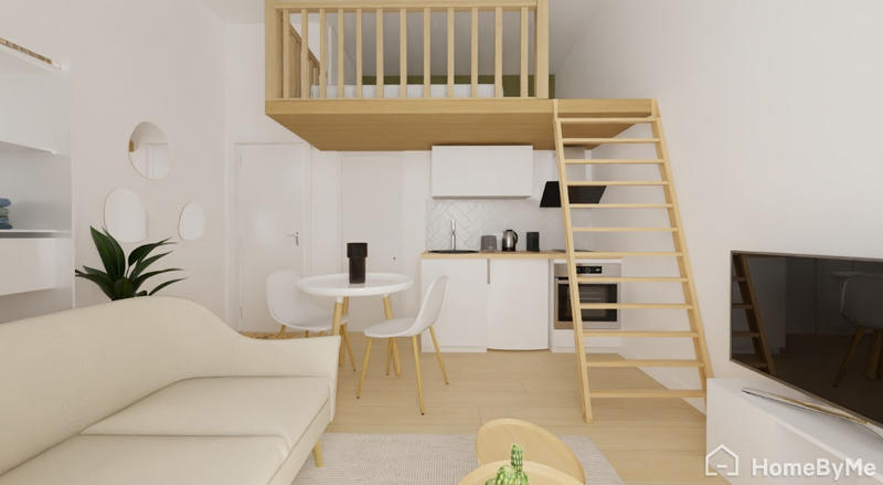 Appartement ancien - 18 m² - 1 pièce