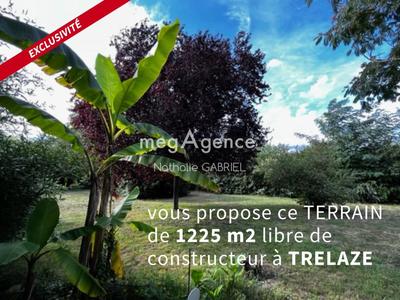 Terrain constructible - 1 225 m²