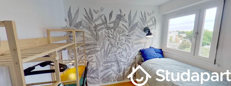 Chambre - 11 m² - 1 pièce