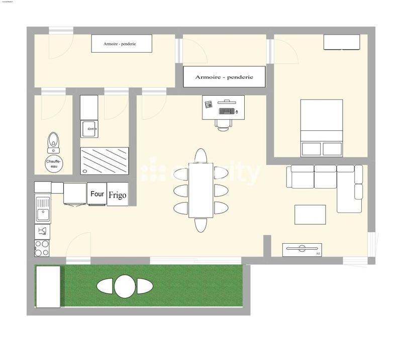 Appartement - 54 m² - 3 pièces