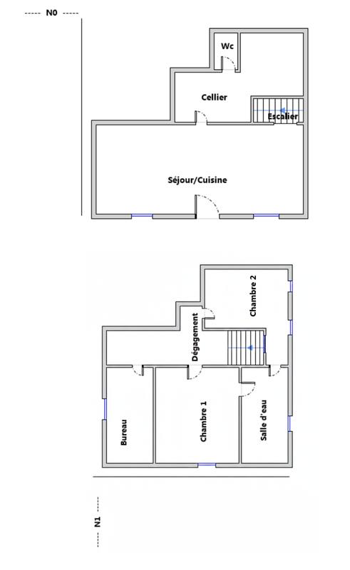 Maison - 90 m² - 4 pièces