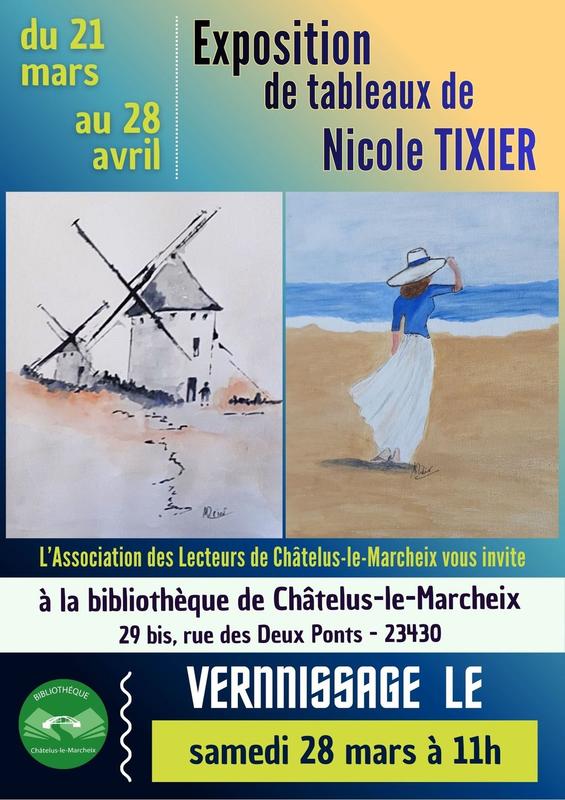 Exposition de Peintures de Madame Tixier Nicole