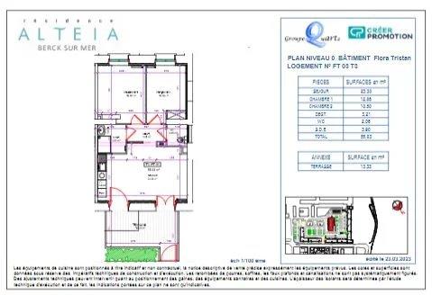 Appartement - 55 m² - 3 pièces