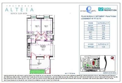 Appartement - 55 m² - 3 pièces