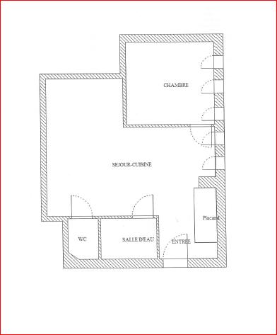 Appartement - 32 m² - 2 pièces