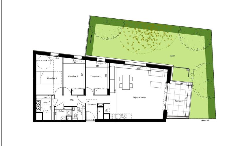 Appartement - 87 m² - 4 pièces