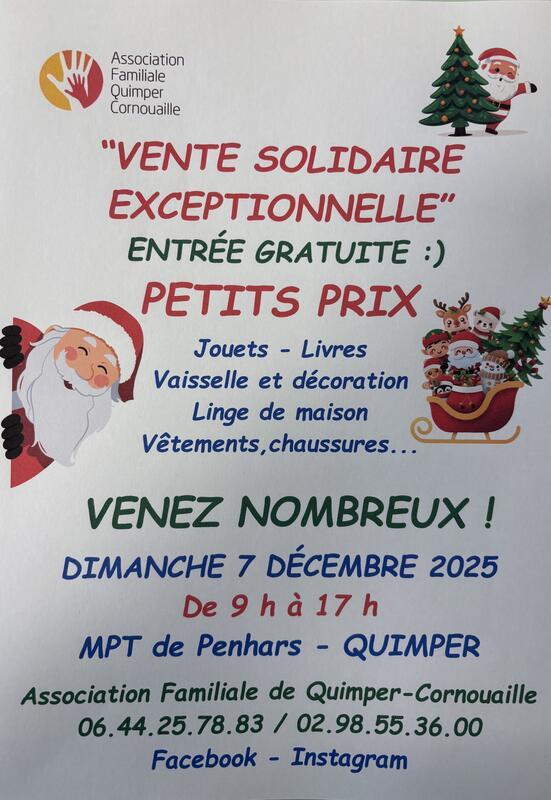 Vente solidaire de noël