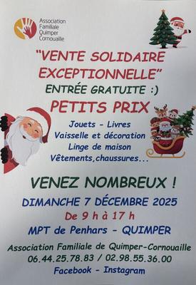 Vente solidaire de noël