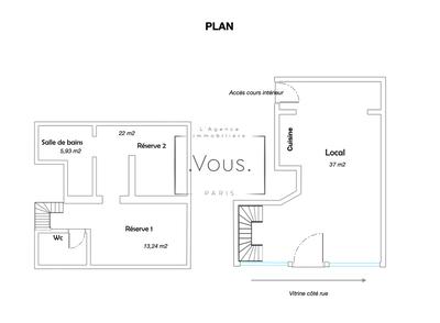 Local commercial - 79 m² - 3 pièces