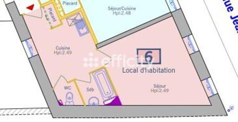 Appartement - 35 m² - 1 pièce