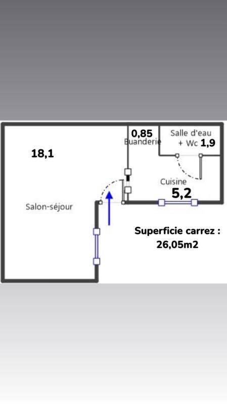 Appartement - 26 m² - 1 pièce