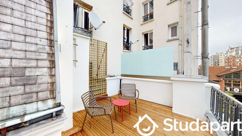 Chambre - 12 m² - 1 pièce