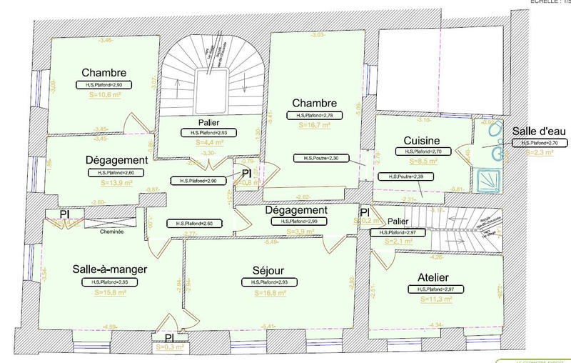 Appartement - 105 m² - 5 pièces