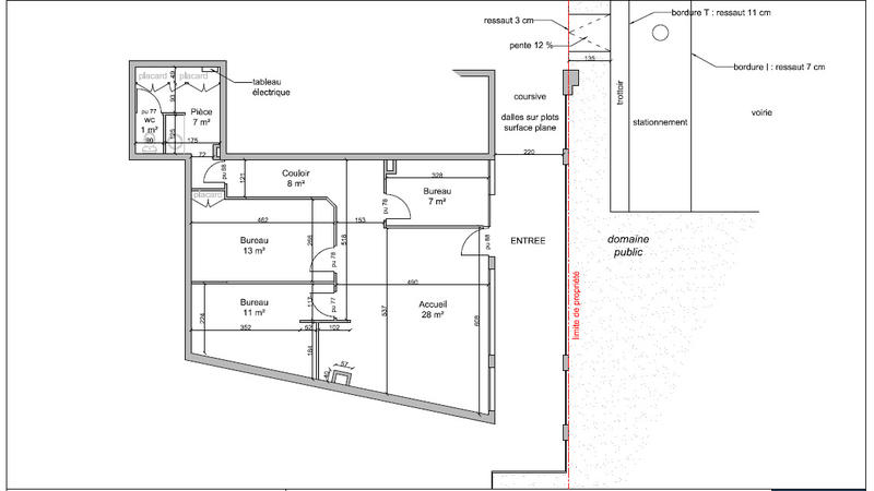 Bureau - 78 m² - 4 pièces