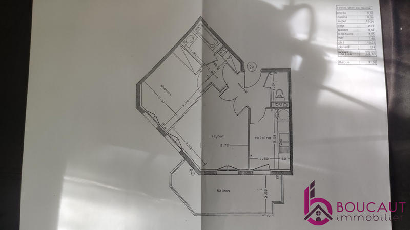 Appartement - 45 m² - 2 pièces