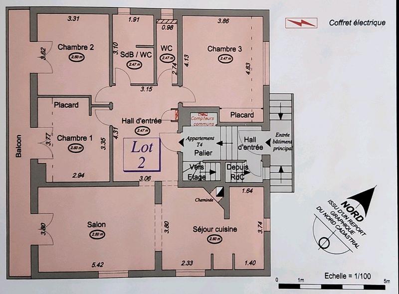 Appartement - 102 m² - 4 pièces