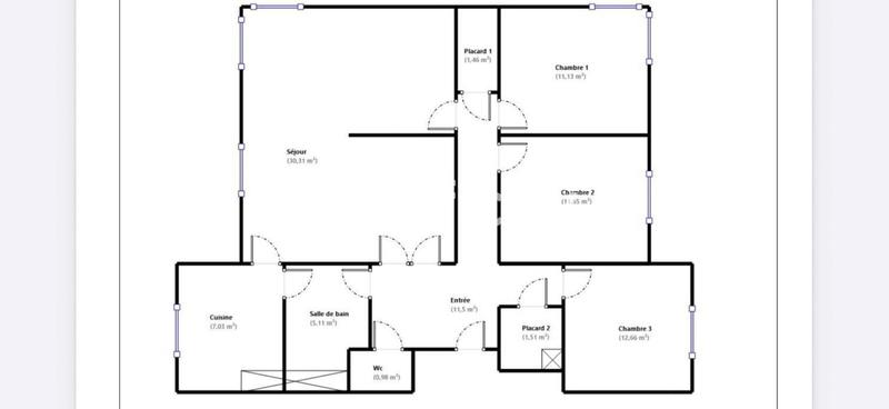 Appartement - 93 m² - 4 pièces