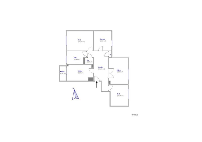 Appartement - 68 m² - 3 pièces