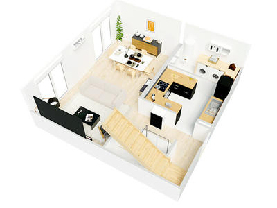 Maison - 90 m² - 5 pièces