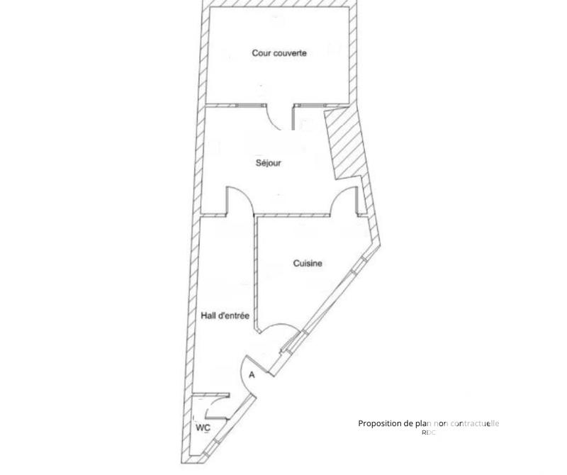 Maison de ville - 60 m² - 2 pièces