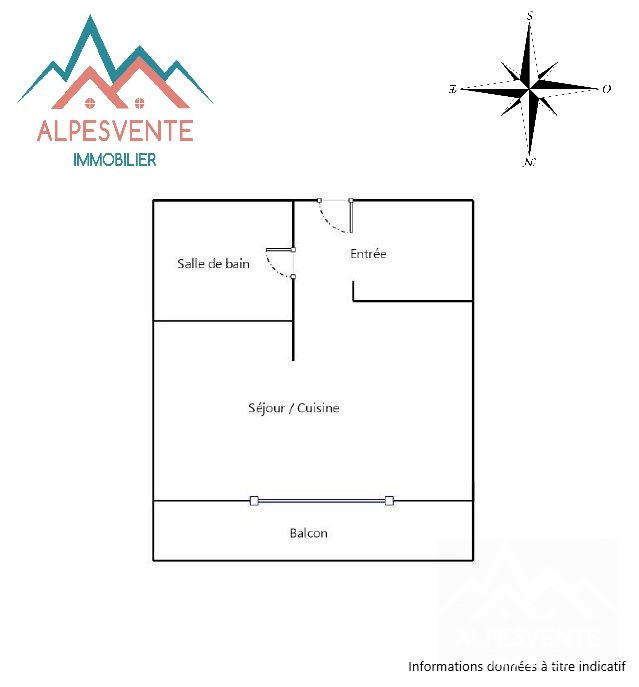 Studio - 27 m² - 1 pièce