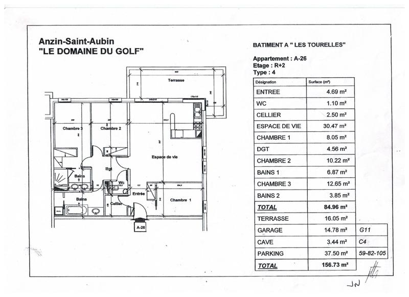 Appartement - 85 m² - 4 pièces