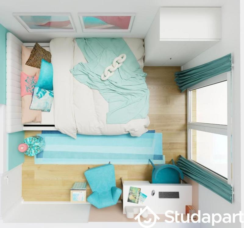 Chambre - 10 m² - 1 pièce