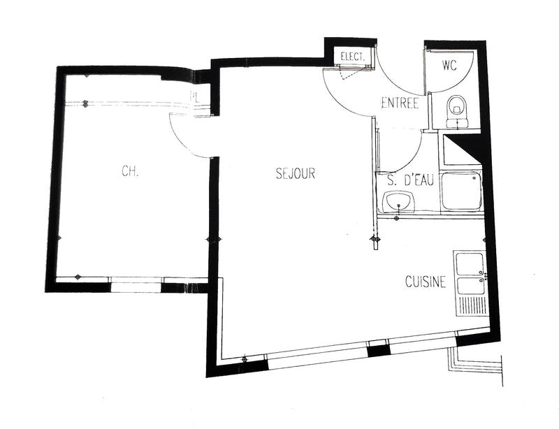 Appartement - 38 m² - 2 pièces