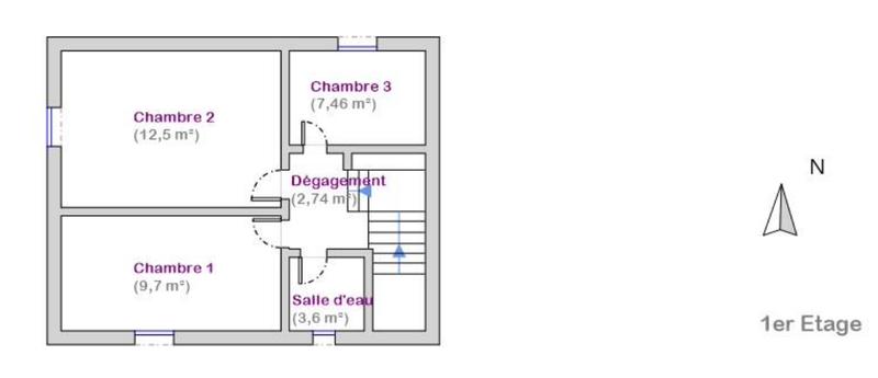 Maison - 74 m² - 4 pièces