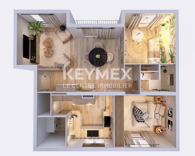 Appartement - 63 m² - 4 pièces