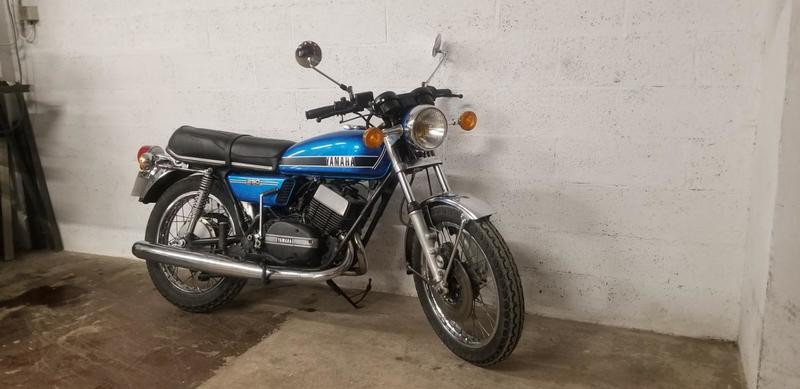 Yamaha Rd 250 yamaha bleu 0250 656