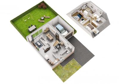 Maison - 82 m² - 4 pièces