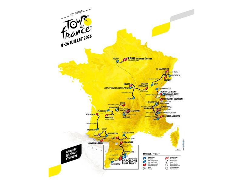 Tour de France 2026 - Départ de la 4ème Étape Carcassonne- Foix