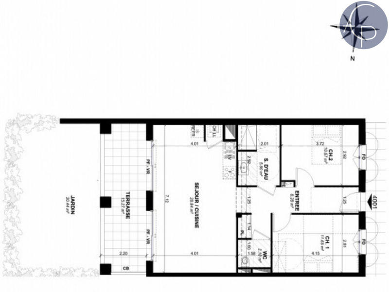 Appartement - 67 m² - 3 pièces