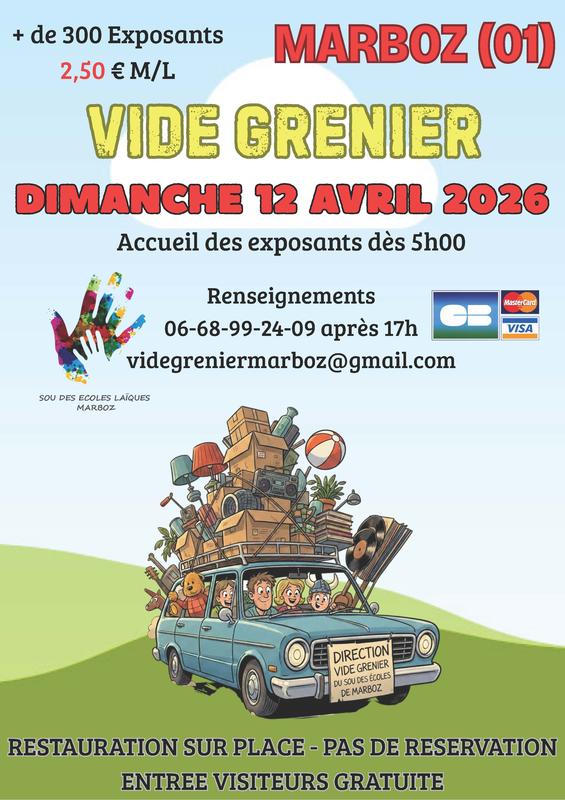 Vide Grenier du sou des Ecoles de Marboz