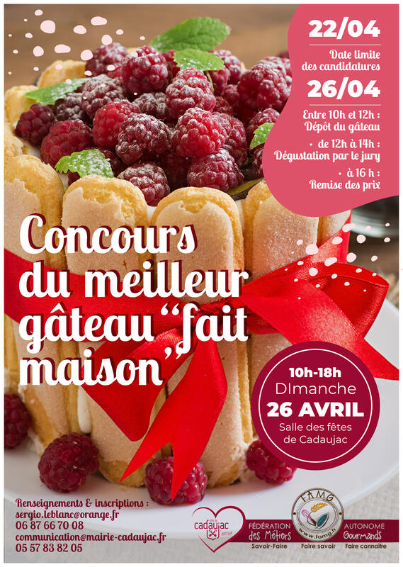 Concours meilleur gâteau "fait maison"