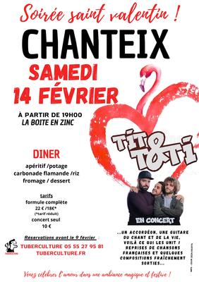 soiree diner concert pour la St Valentin