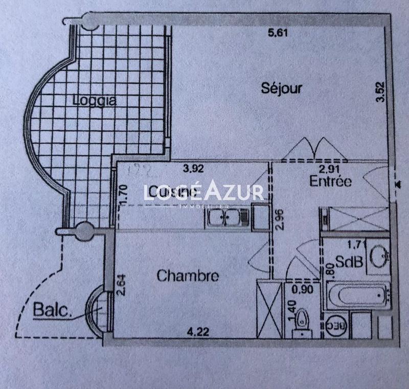 Appartement - 48 m² - 2 pièces