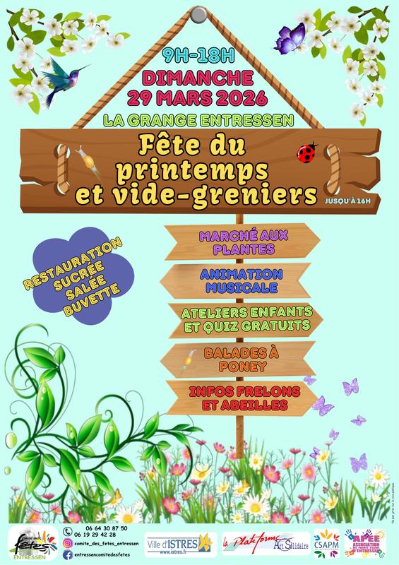 Fête du printemps et vide-greniers à Entressen
