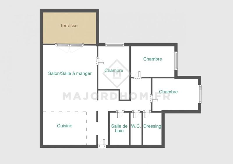 Appartement - 77 m² - 4 pièces