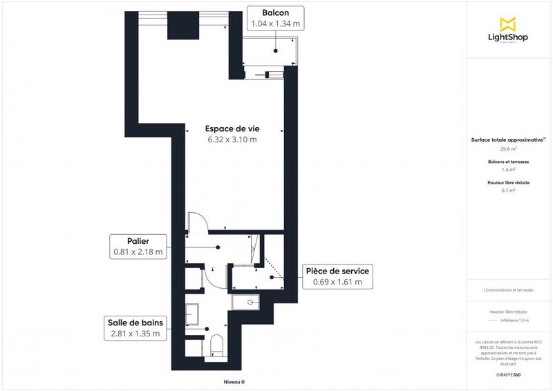 Appartement - 51 m² - 3 pièces