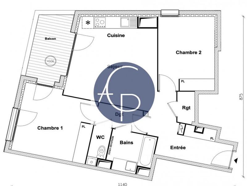 Appartement - 66 m² - 3 pièces