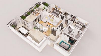 Appartement - 120 m² - 4 pièces