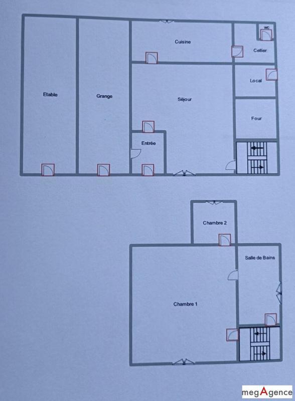 Maison de village - 95 m² - 4 pièces