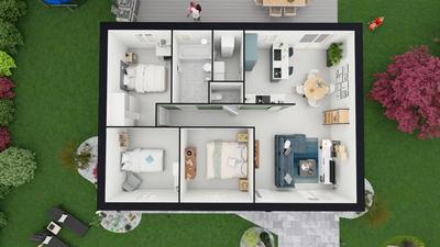 Maison - 80 m² - 5 pièces